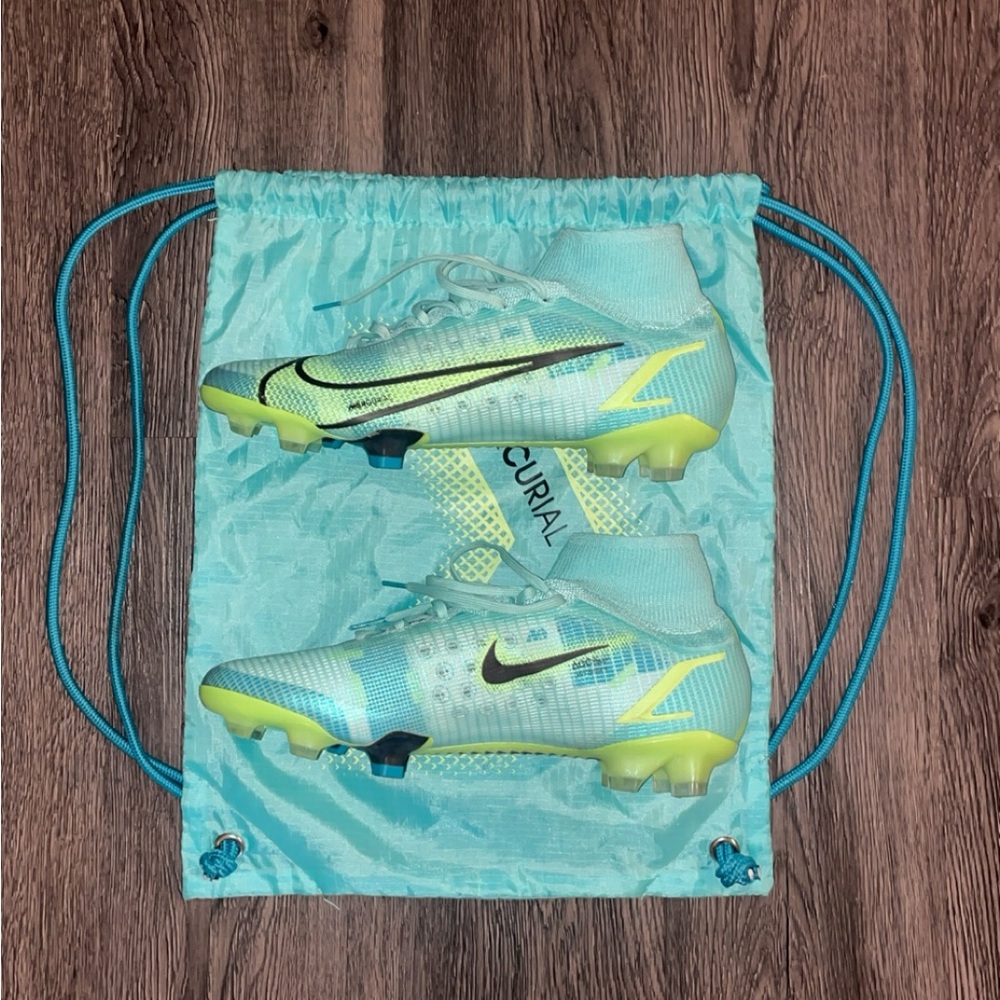 Nike Mercurial Superfly 8 Elite FG ‘Dynamic Turquoise Lime Glow’ US 9.5 (NEW)